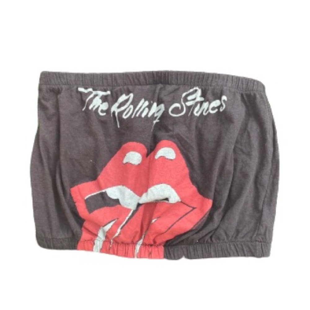 the rolling stones cropped tube top